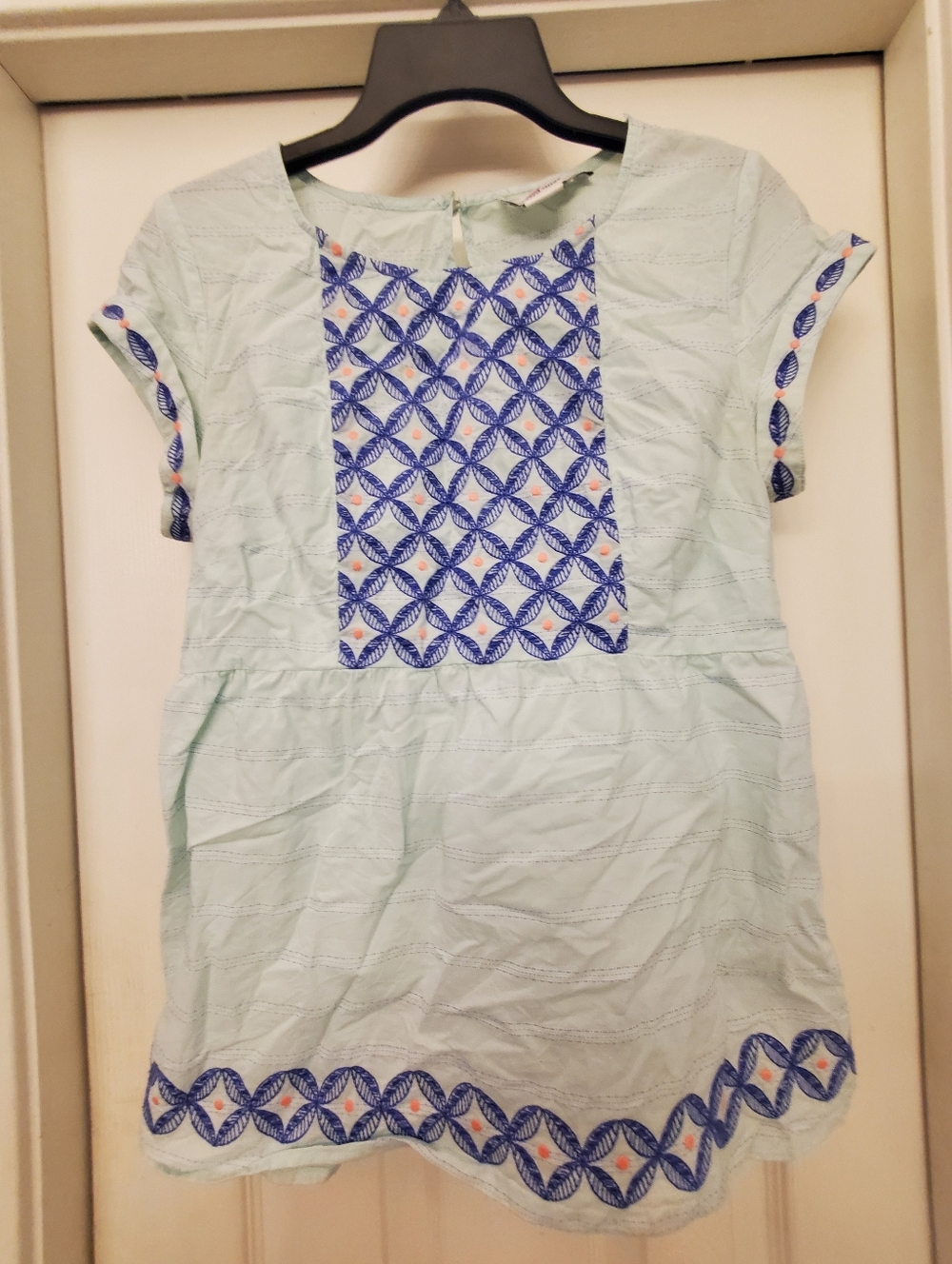 Vineyard Vines Cotton Embroidered Top Size 8